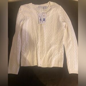 White stag cardigan